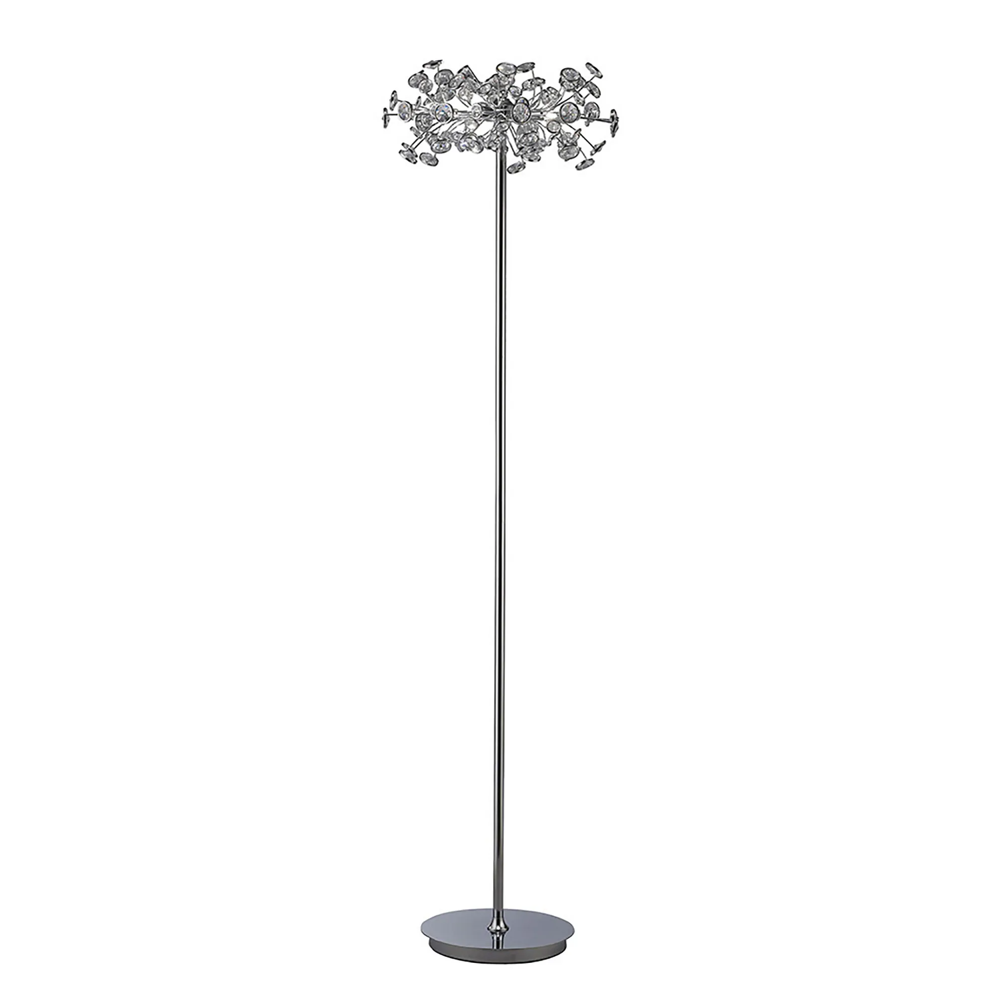 IL31402  Savanna Crystal 160cm Floor Lamp 3 Light